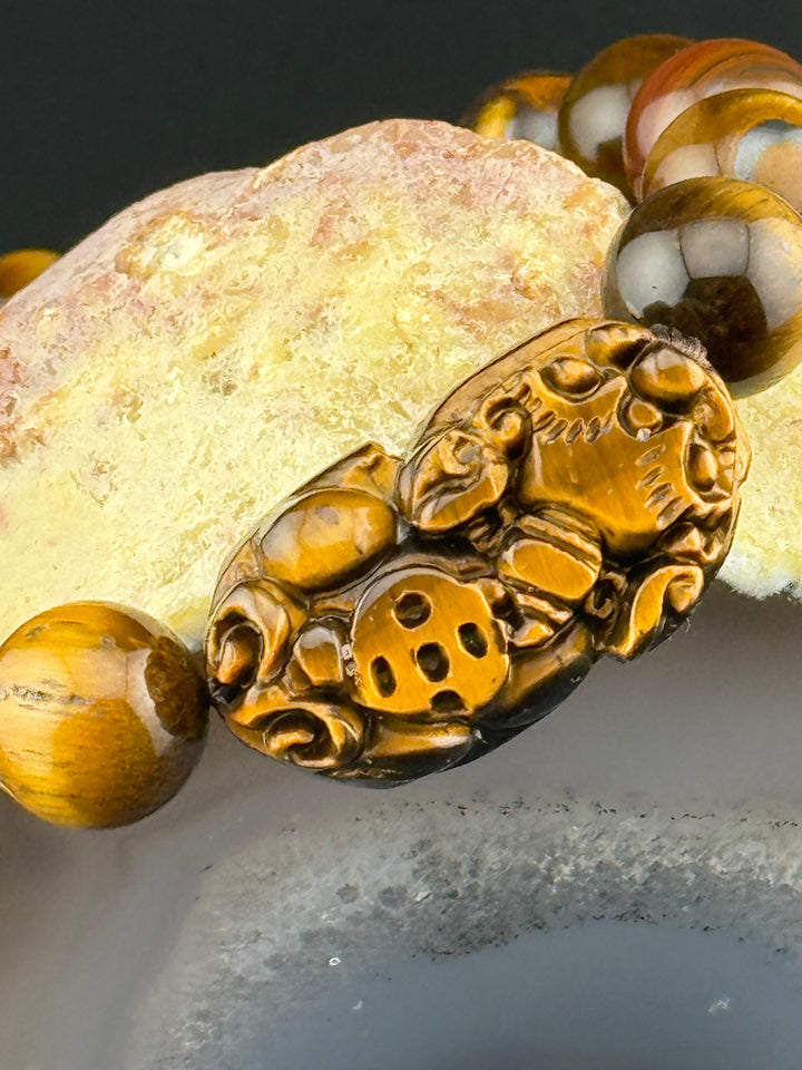 Tiger's Eye Guardian - Pixiu Bracelet