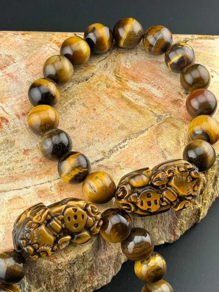 Tiger's Eye Guardian - Pixiu Bracelet