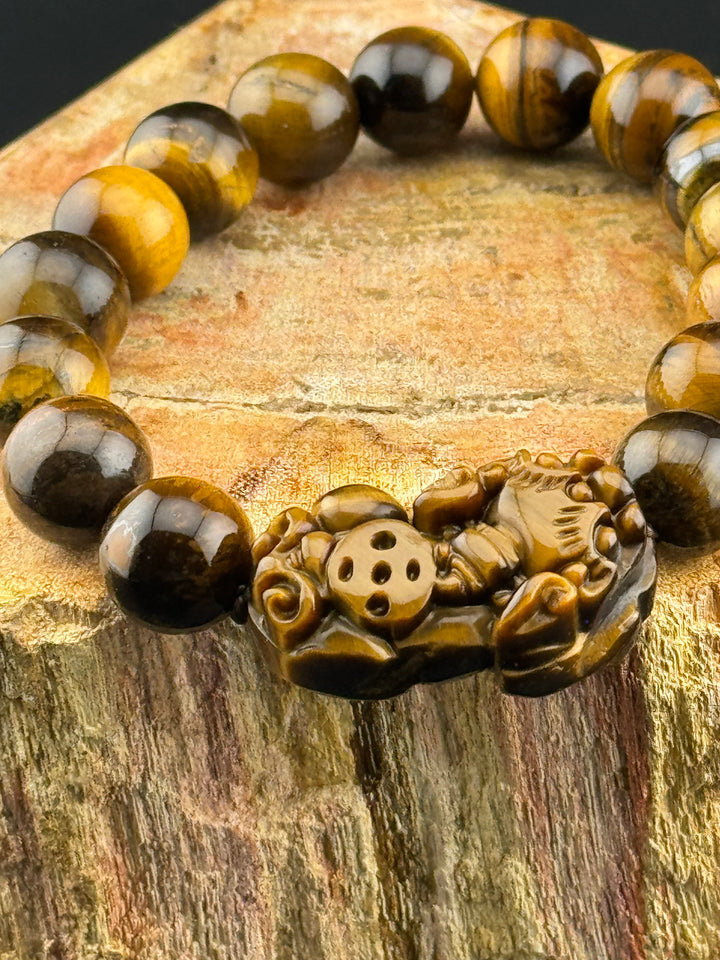 Tiger's Eye Guardian - Pixiu Bracelet