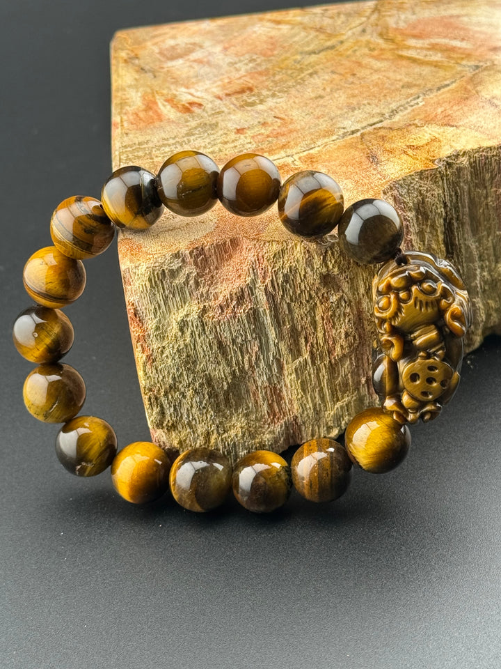 Tiger's Eye Guardian - Pixiu Bracelet