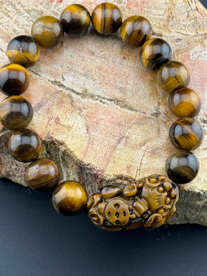 Tiger's Eye Guardian - Pixiu Bracelet