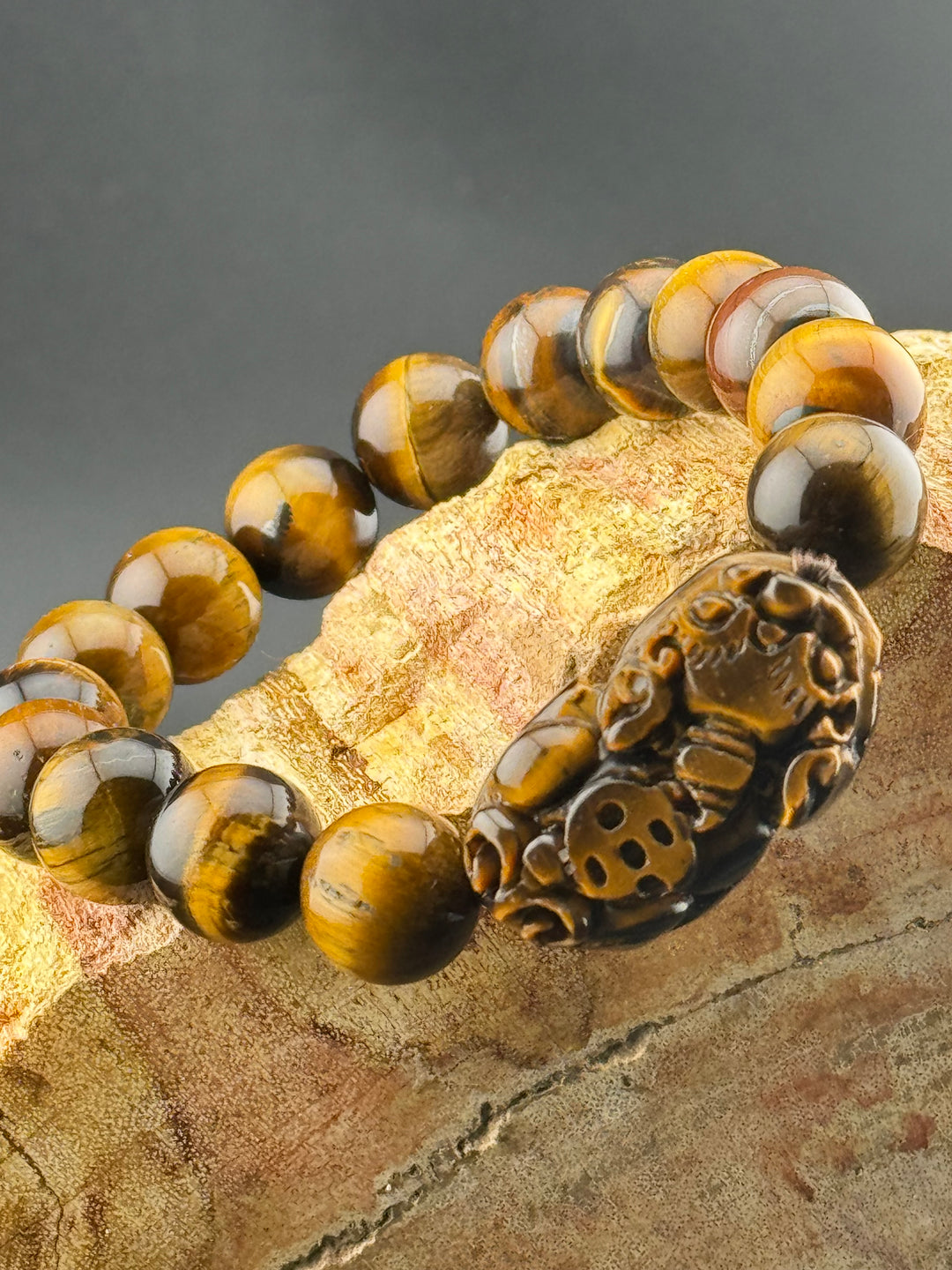 Tiger's Eye Guardian - Pixiu Bracelet