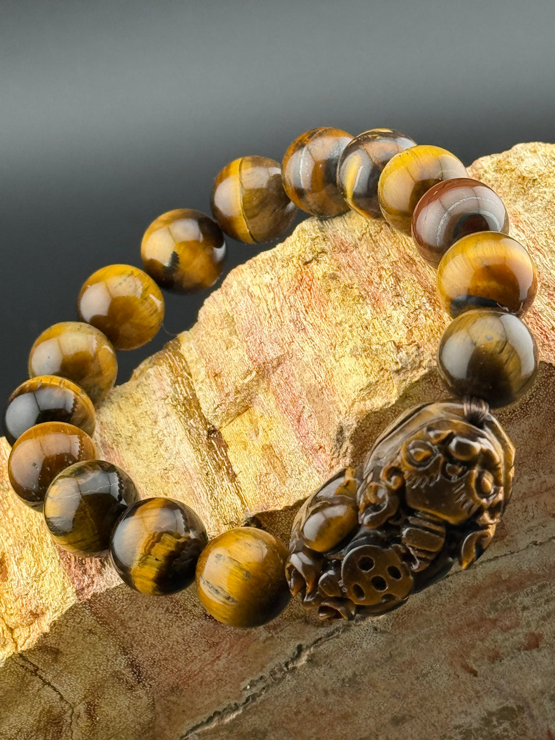 Tiger's Eye Guardian - Pixiu Bracelet