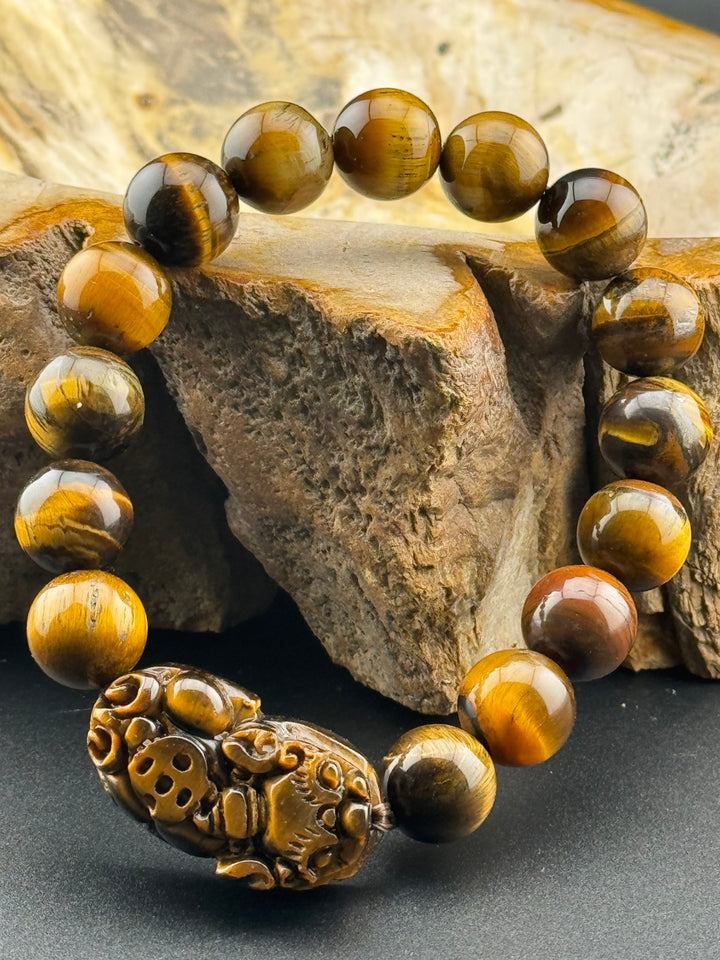 Tiger's Eye Guardian - Pixiu Bracelet