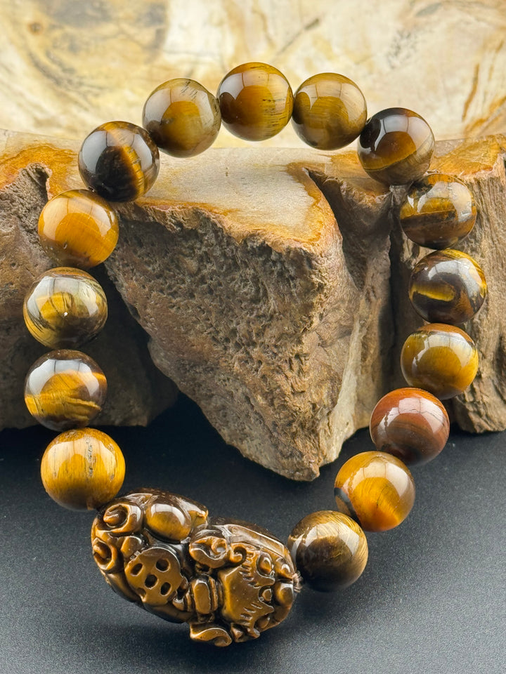 Tiger's Eye Guardian - Pixiu Bracelet