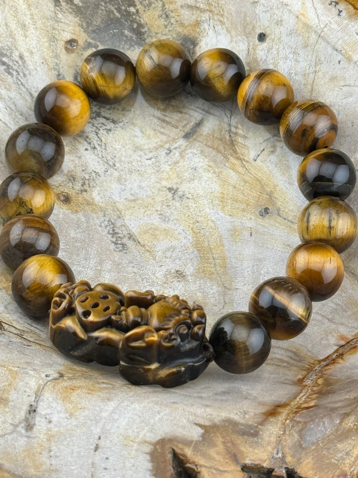 Tiger's Eye Guardian - Pixiu Bracelet