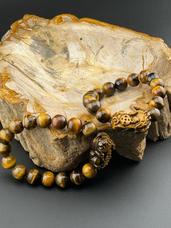 Tiger's Eye Guardian - Pixiu Bracelet