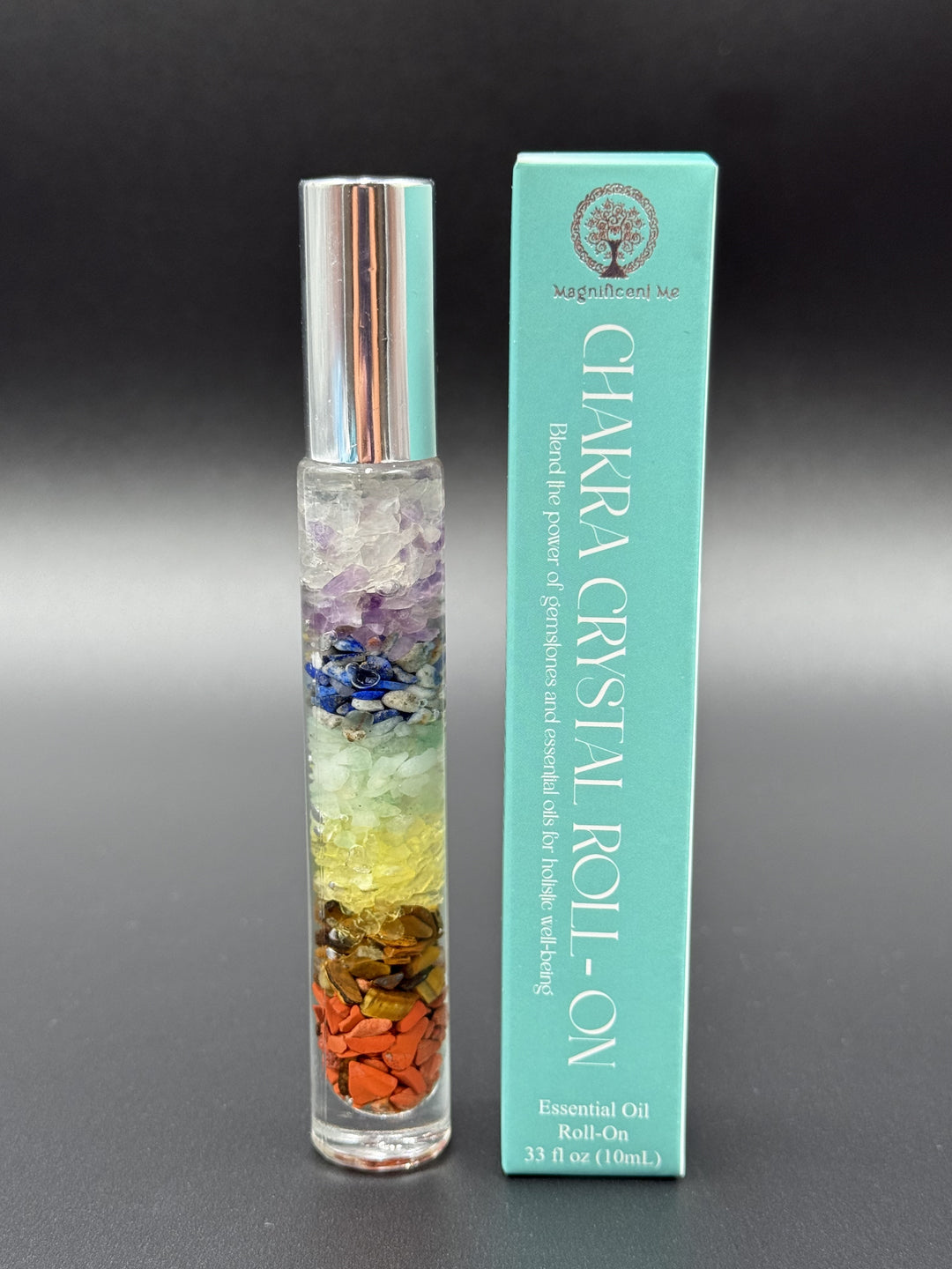 7 Chakra Cystals Roll-On Infused with Essential Oil