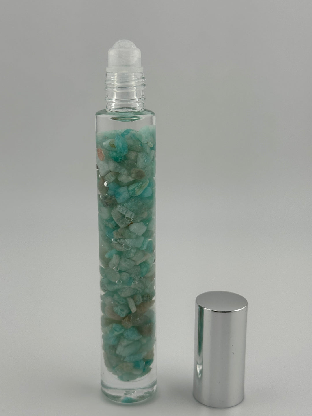 Amazonite Tranquility - Chamomile Infused Crystal Roll-On (Heart & Throat Chakras)