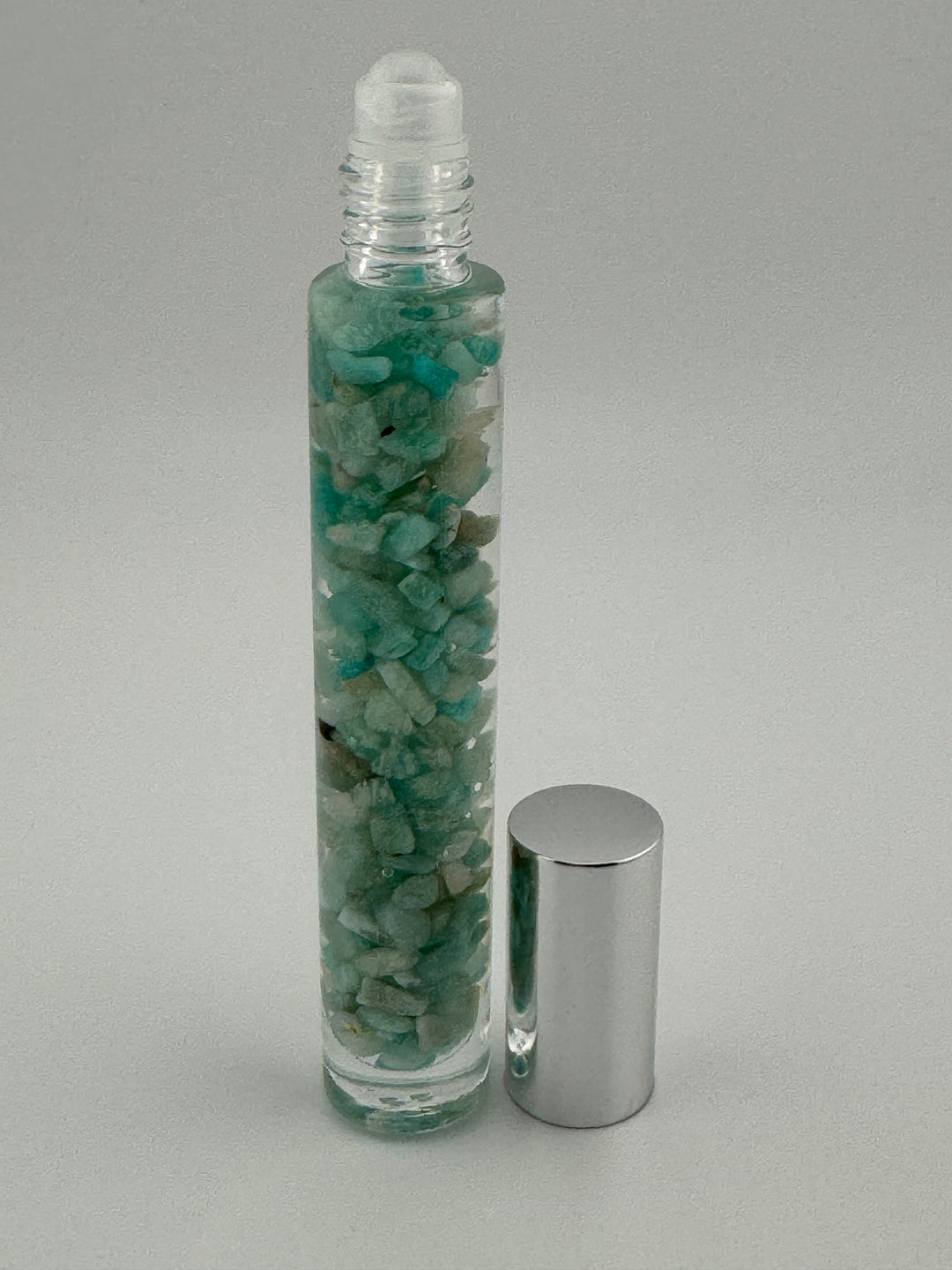 Amazonite Tranquility - Chamomile Infused Crystal Roll-On (Heart & Throat Chakras)