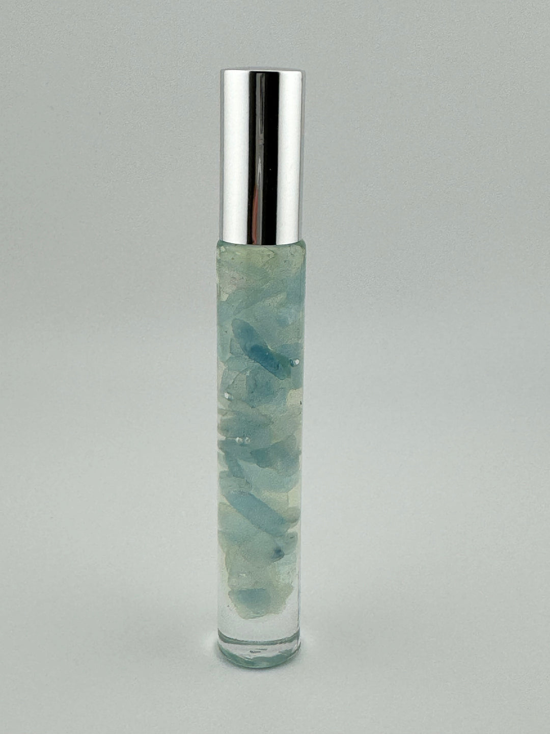 Marine Serenity - Aqua Marine Crystal Infused Cedarwood Roll-On (Throat Chakra)