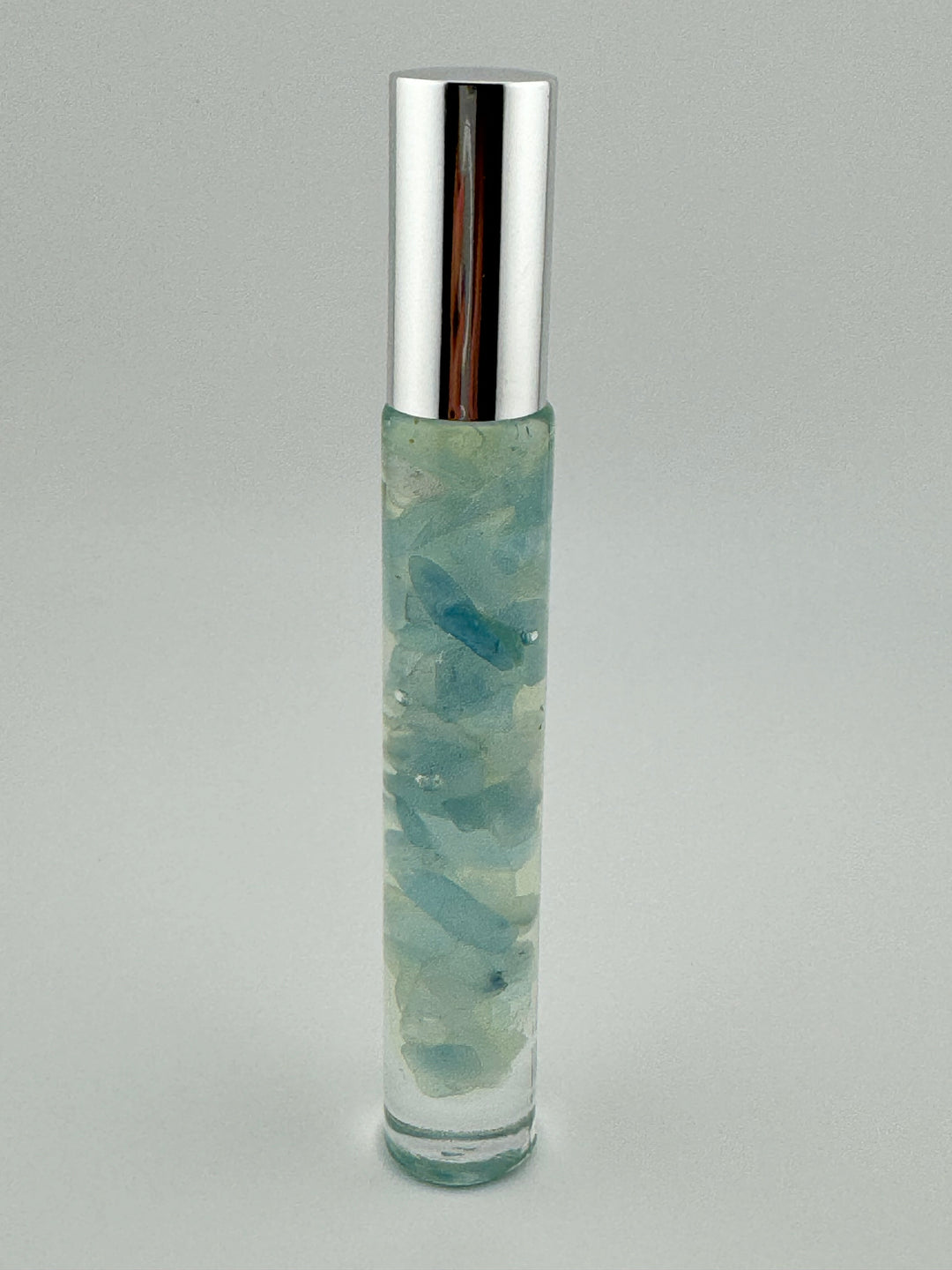 Marine Serenity - Aqua Marine Crystal Infused Cedarwood Roll-On (Throat Chakra)