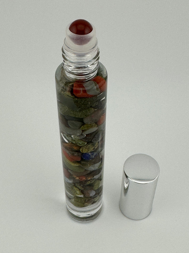 Dragon's Breath - Dragon Blood Crystal Infused Roll-Oil (Root & Heart Chakras)