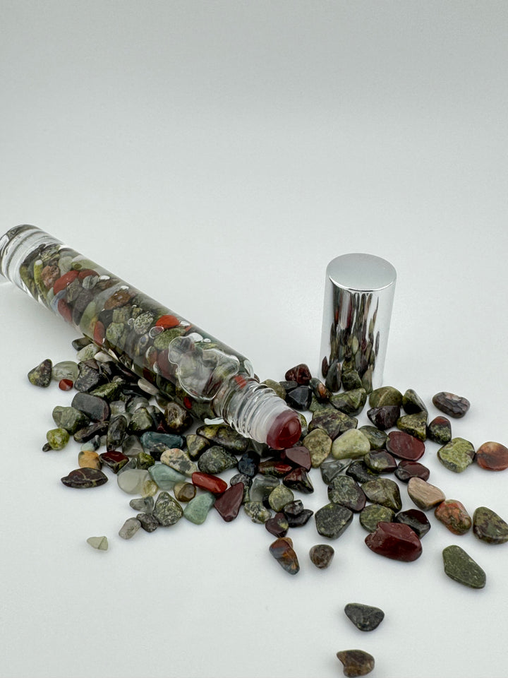 Dragon's Breath - Dragon Blood Crystal Infused Roll-Oil (Root & Heart Chakras)