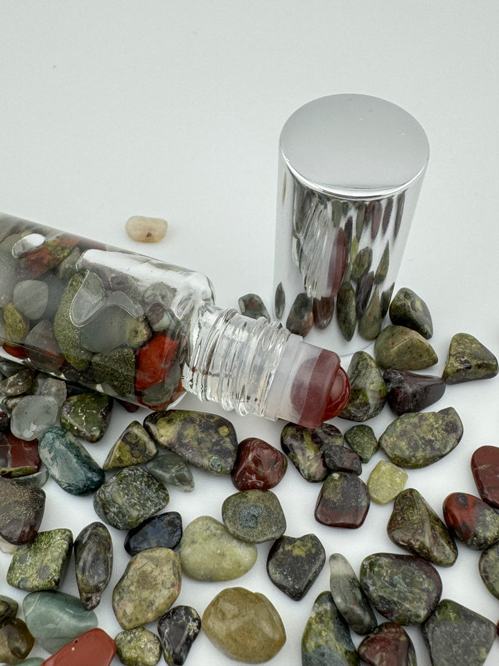 Dragon's Breath - Dragon Blood Crystal Infused Roll-Oil (Root & Heart Chakras)