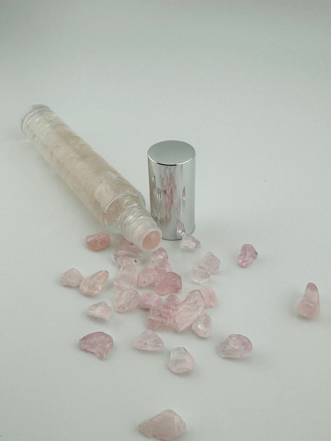 Lavender Love - Rose Quartz Infused Crystal Roll-On (Heart Chakra)