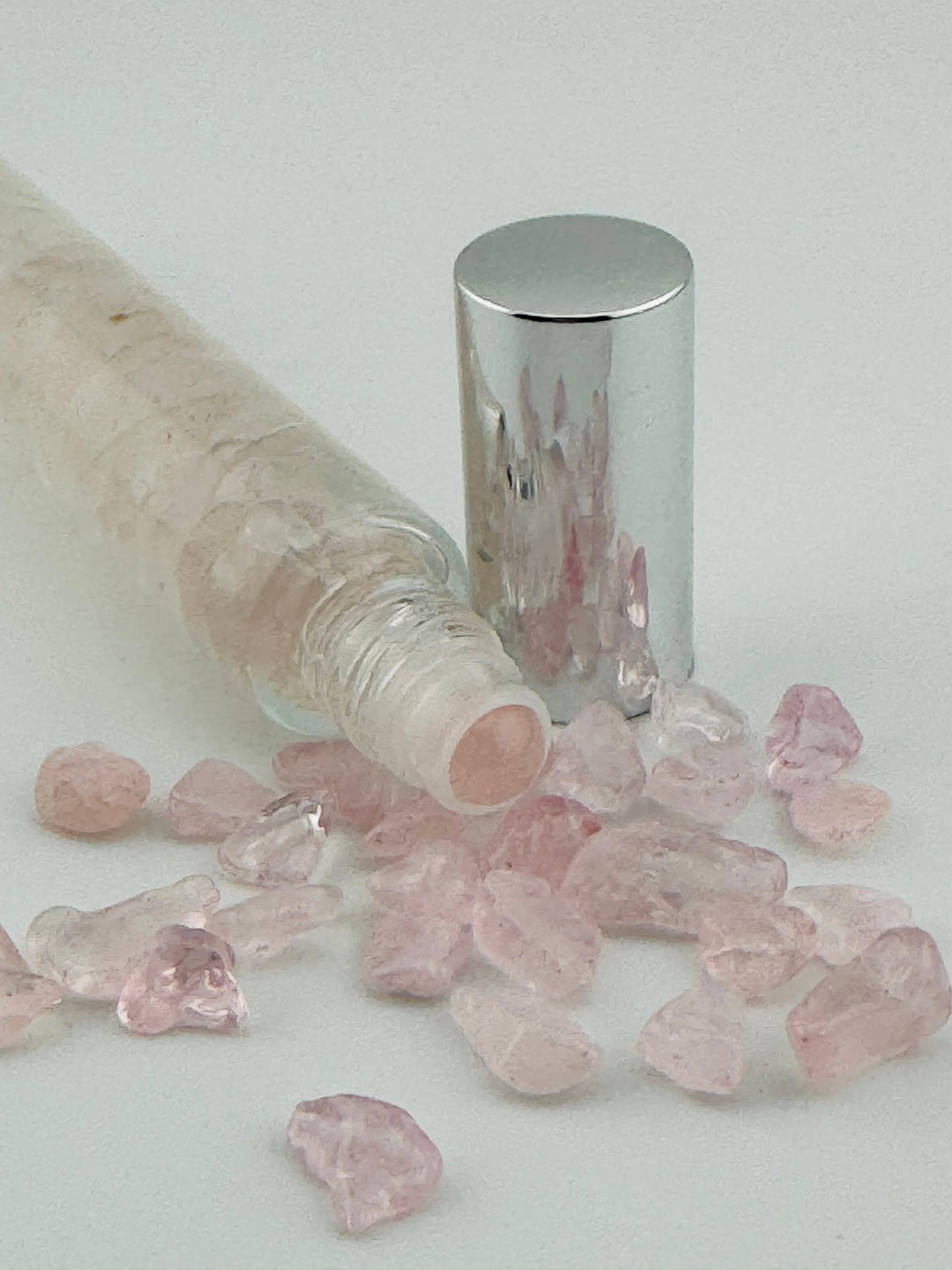 Lavender Love - Rose Quartz Infused Crystal Roll-On (Heart Chakra)