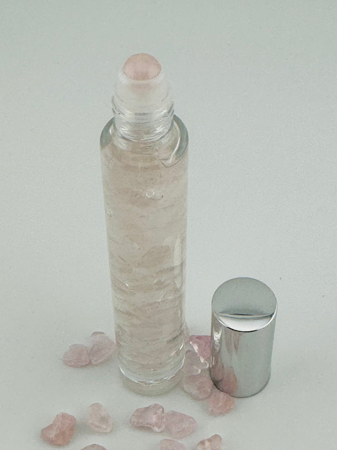 Lavender Love - Rose Quartz Infused Crystal Roll-On (Heart Chakra)