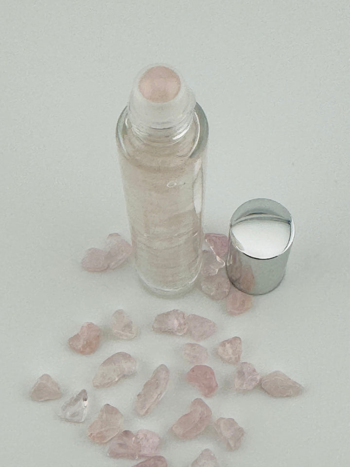 Lavender Love - Rose Quartz Infused Crystal Roll-On (Heart Chakra)