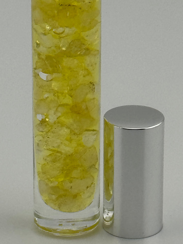 Luminous Citrine - Lemon Infused Crystal Roll-On (Solar Plexus Chakra)