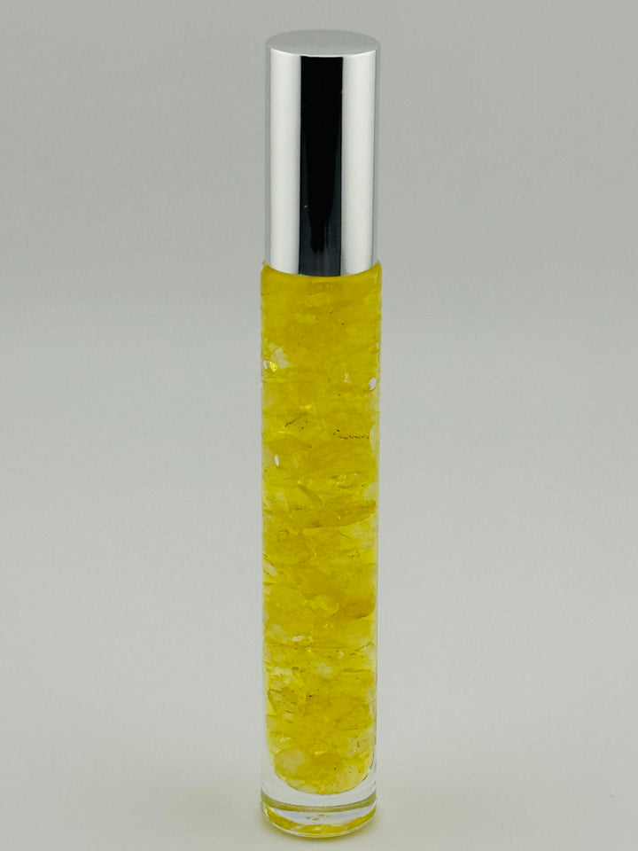 Luminous Citrine - Lemon Infused Crystal Roll-On (Solar Plexus Chakra)