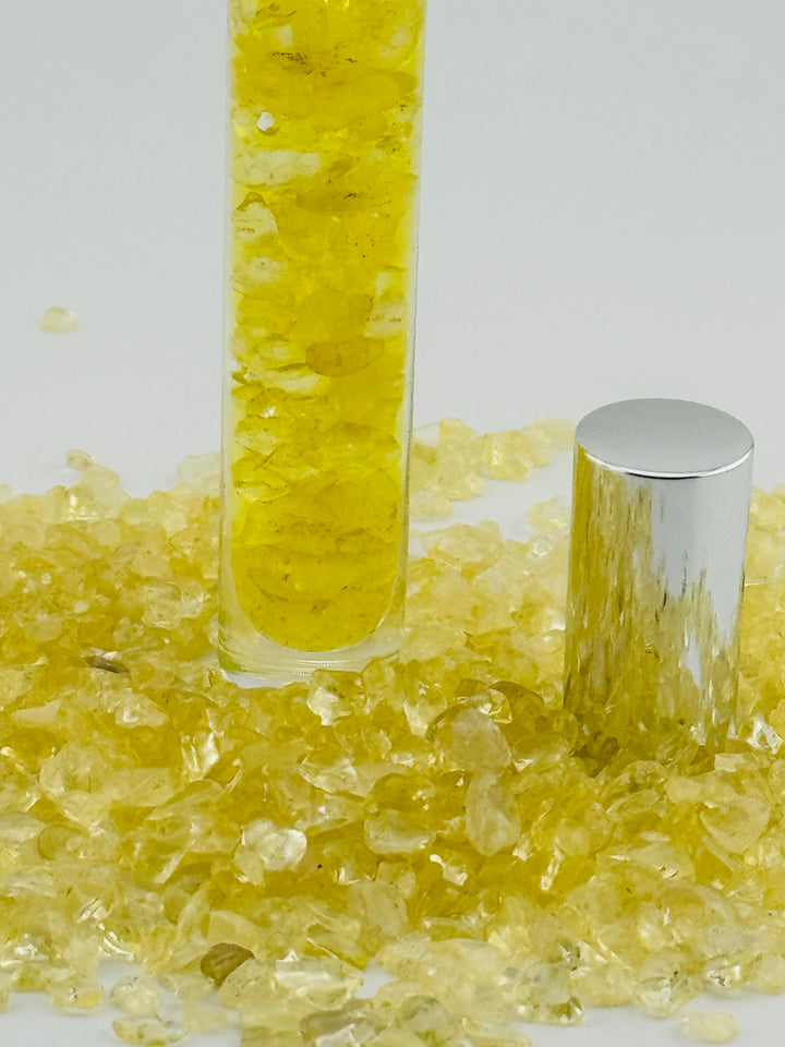 Luminous Citrine - Lemon Infused Crystal Roll-On (Solar Plexus Chakra)