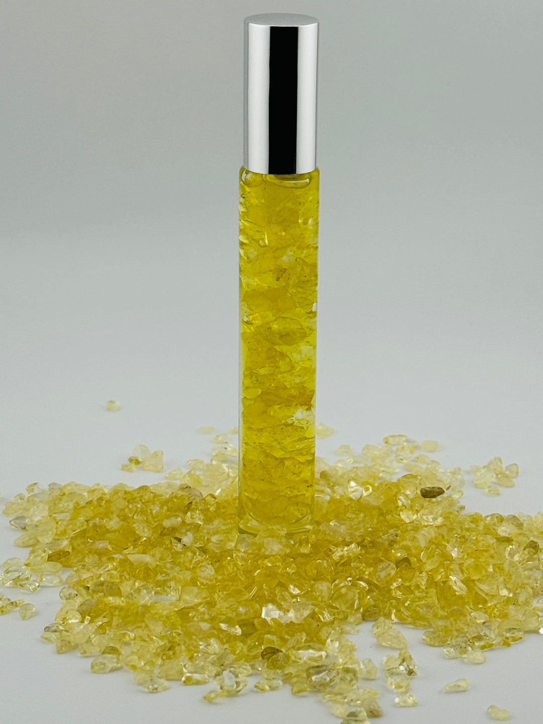 Luminous Citrine - Lemon Infused Crystal Roll-On (Solar Plexus Chakra)