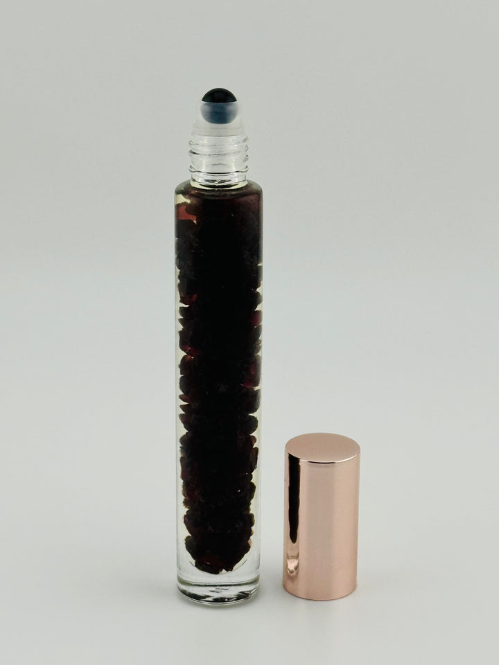 Garnet Glow - Frankincense Infused Crystal Roll-On (Root & Sacral Chakras)