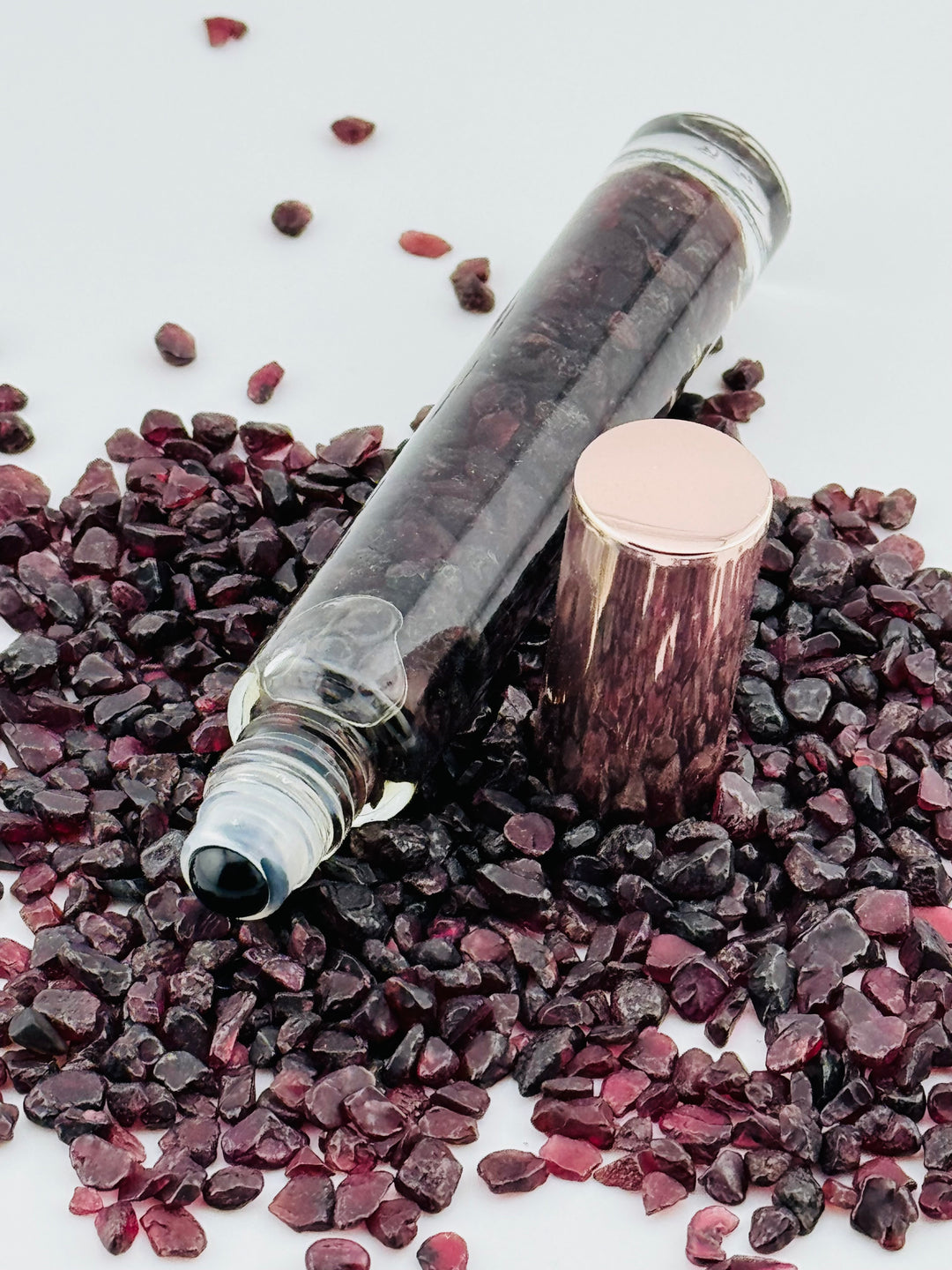 Garnet Glow - Frankincense Infused Crystal Roll-On (Root & Sacral Chakras)