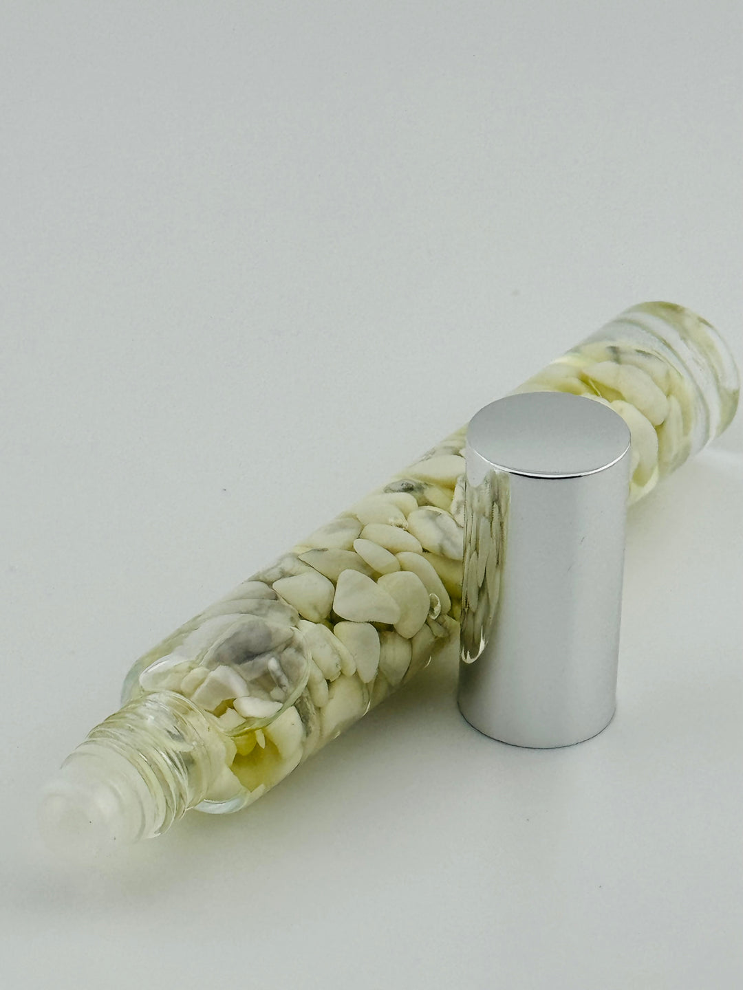 Tranquil Howlite - Cedarwood Infused Crystal Roll-On (Crown Chakra)