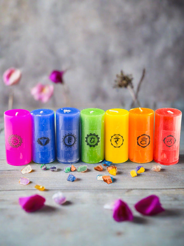 Chakra Harmony - Candles and Crystals Set