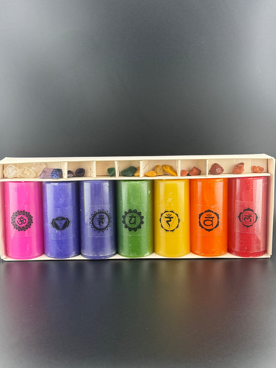 Chakra Harmony - Candles and Crystals Set