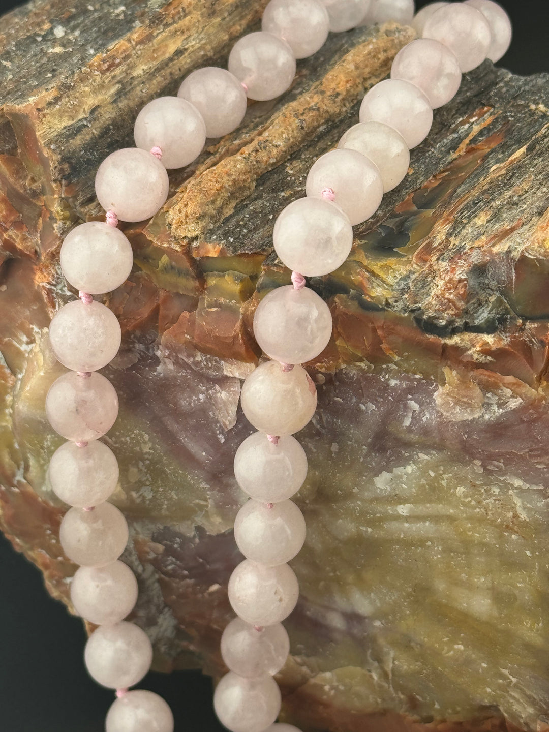 Rose Quartz Radiance - Handcrafted Healing Choker Necklace