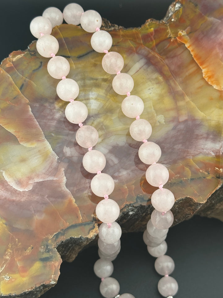 Rose Quartz Radiance - Handcrafted Healing Choker Necklace