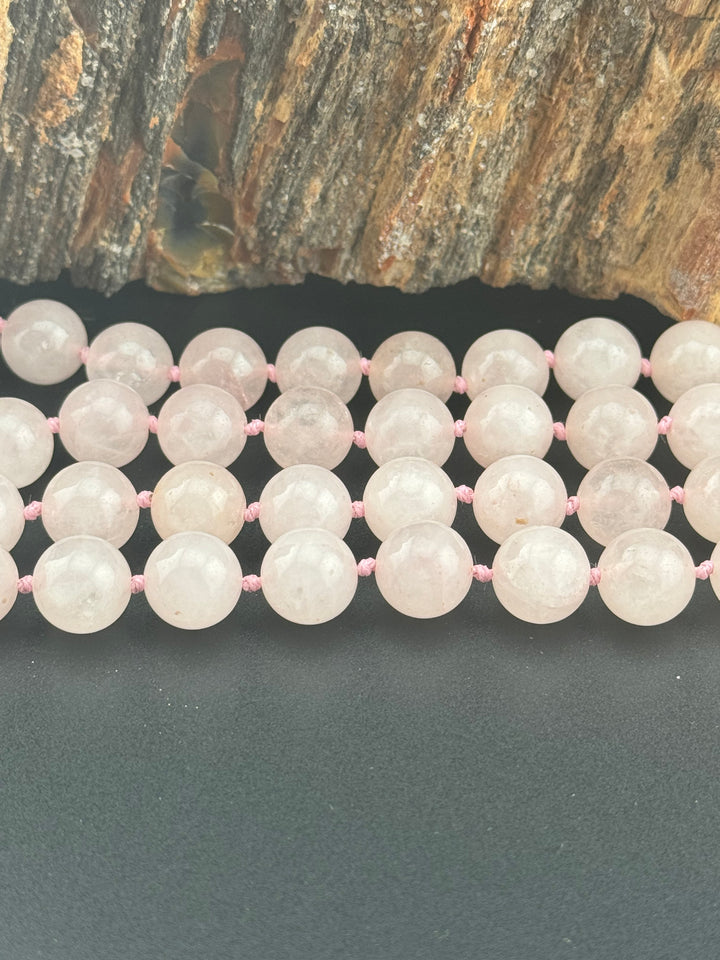 Rose Quartz Radiance - Handcrafted Healing Choker Necklace