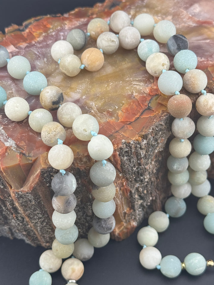 Tranquil Tides - Handcrafted Healing Amazonite Choker Necklace