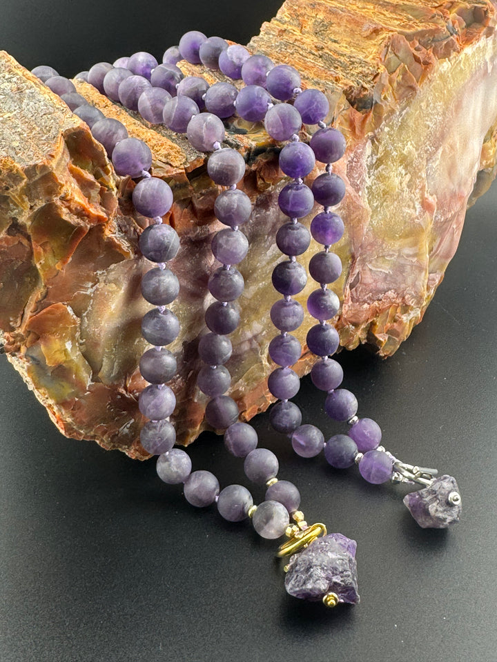 Amethyst Aura - Handcrafted Healing Choker Necklace