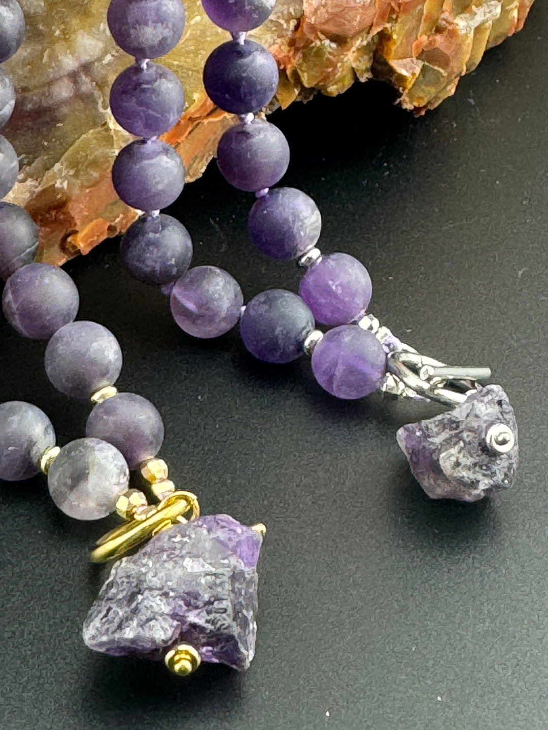 Amethyst Aura - Handcrafted Healing Choker Necklace