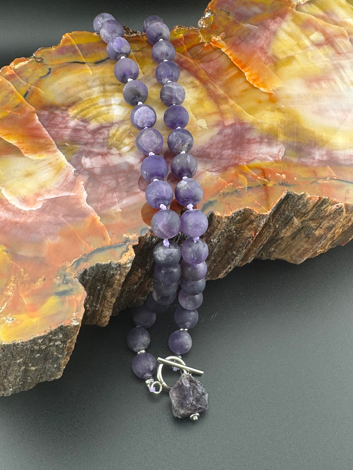 Amethyst Aura - Handcrafted Healing Choker Necklace