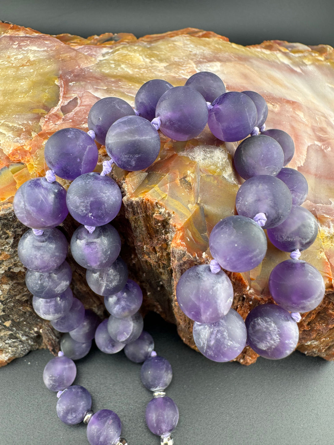 Amethyst Aura - Handcrafted Healing Choker Necklace