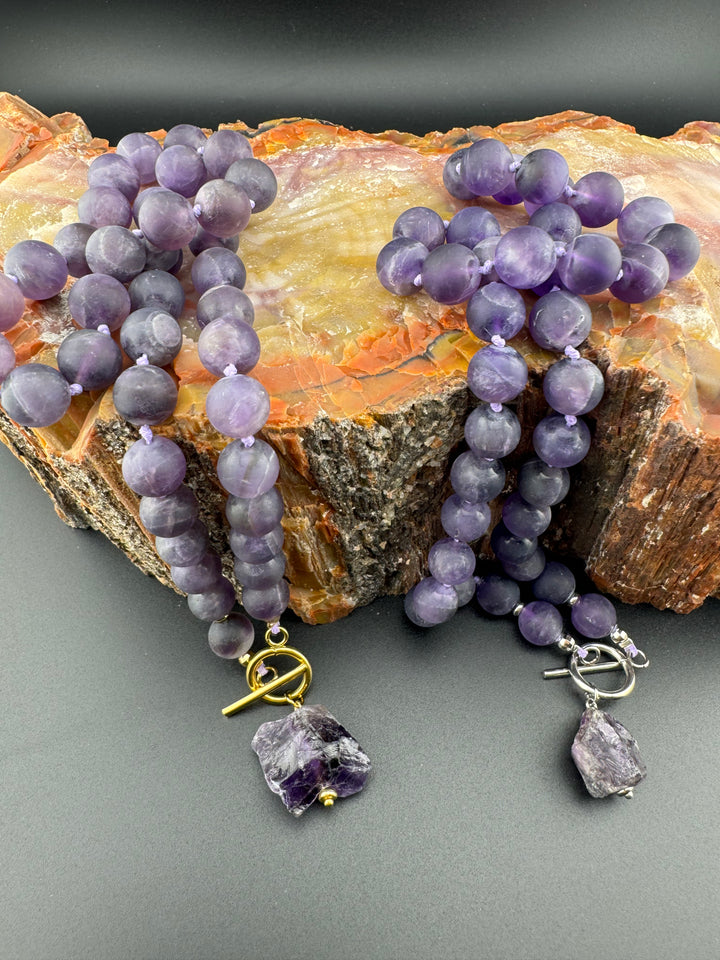 Amethyst Aura - Handcrafted Healing Choker Necklace