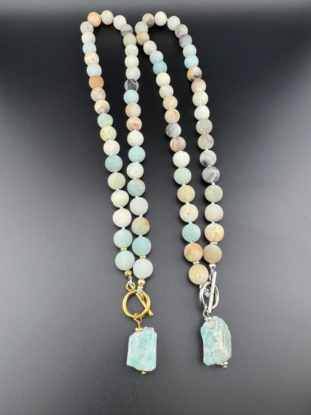 Tranquil Tides - Handcrafted Healing Amazonite Choker Necklace