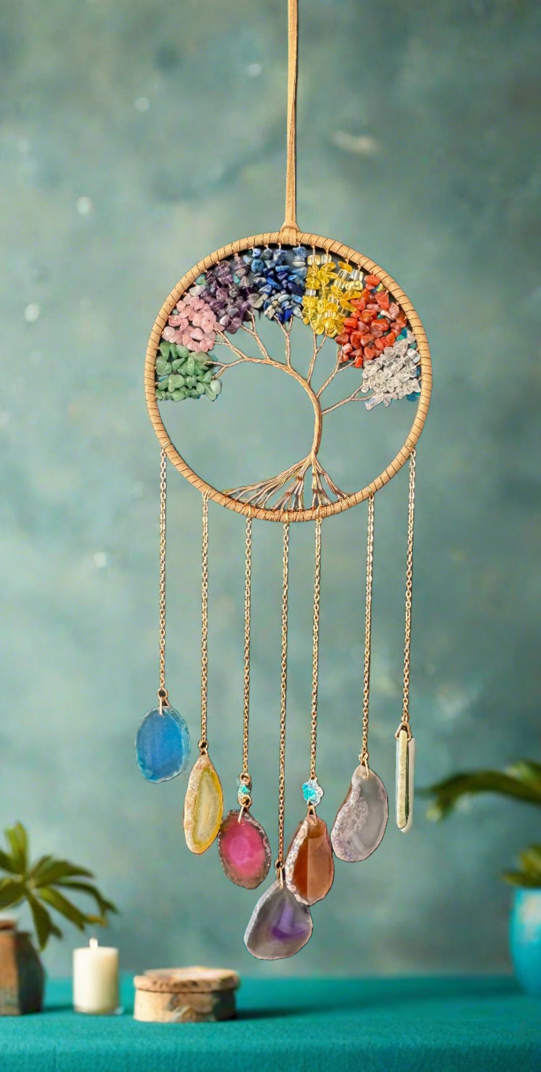 Chakra Harmony - Tree of Life Dream Catcher Wall Decor