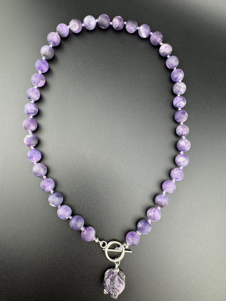 Amethyst Aura - Handcrafted Healing Choker Necklace