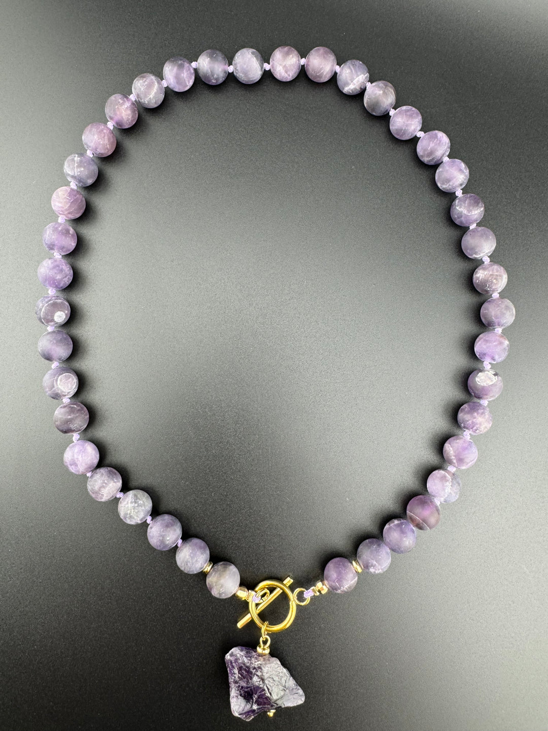 Amethyst Aura - Handcrafted Healing Choker Necklace