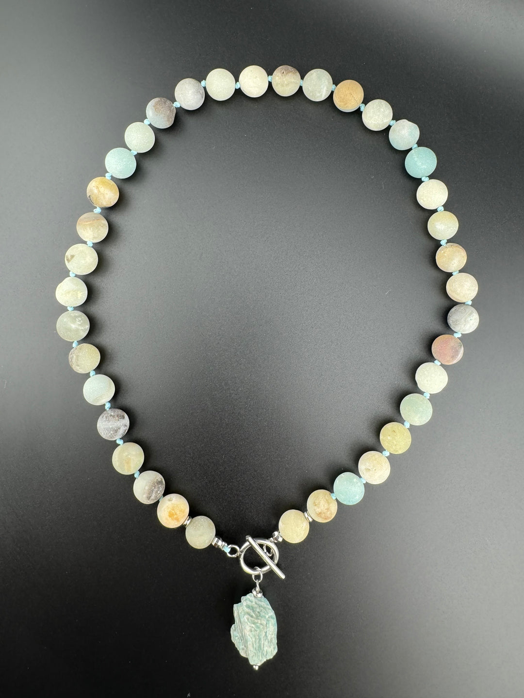 Tranquil Tides - Handcrafted Healing Amazonite Choker Necklace