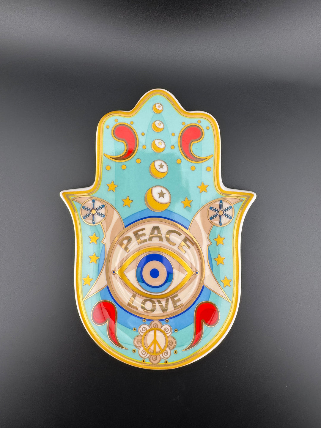 Boundless Love - Hamsa Hand Evil Eye Plate for Saging or jewelry