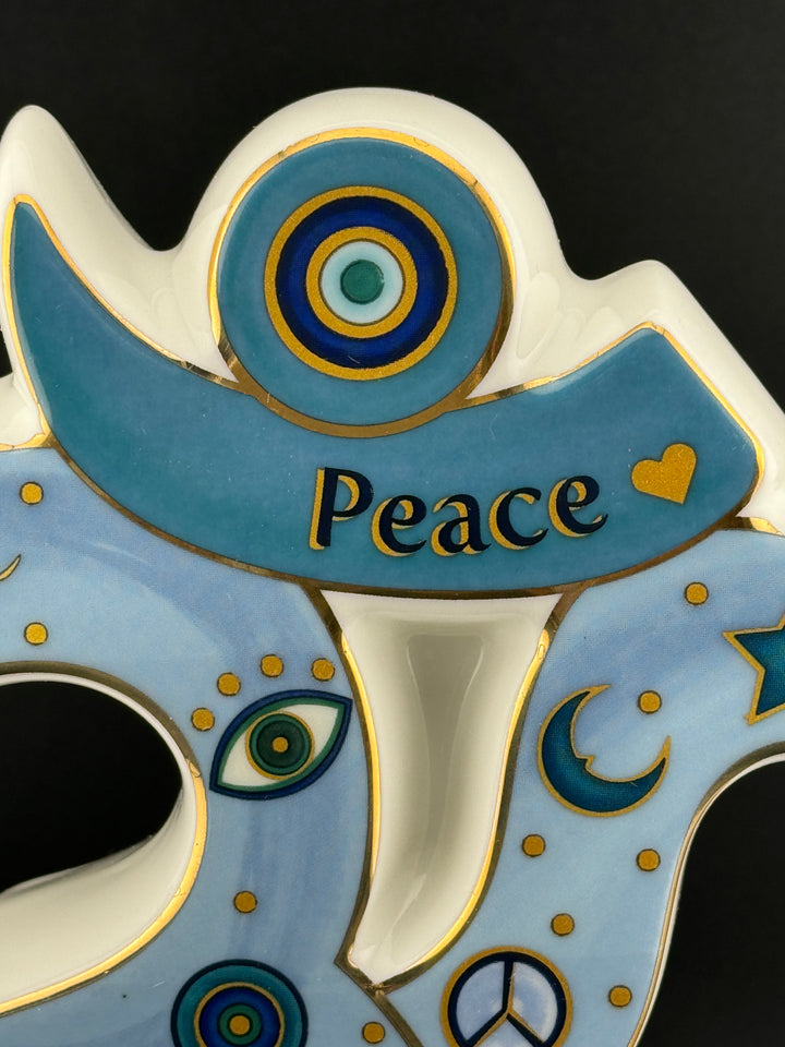 Divine Harmony - Celestial Om Ceramic Sculpture