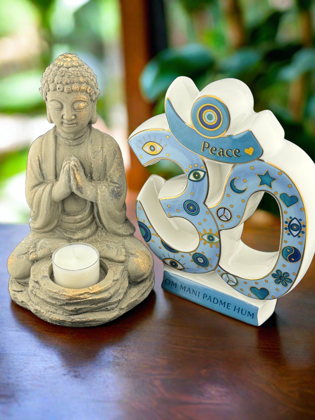 Divine Harmony - Celestial Om Ceramic Sculpture