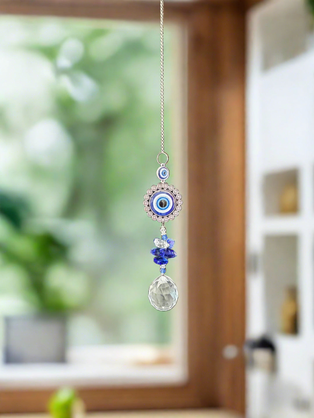 Celestial Eye Bloom Crystal & Evil Eye Sun Catcher